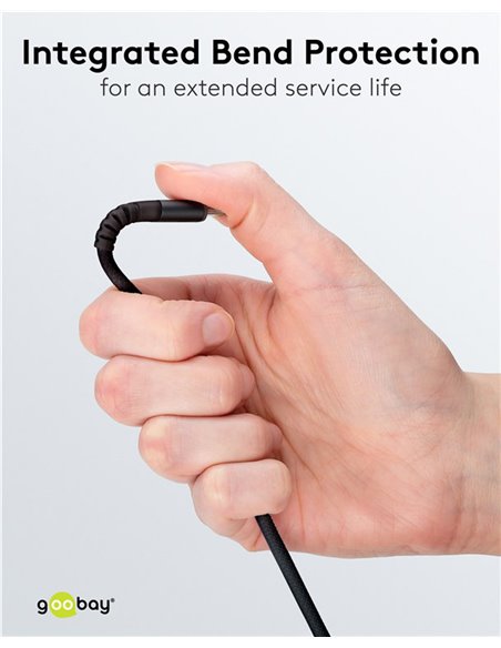 GOOBAY καλώδιο USB-C σε USB 74528, 60W, 480Mbps, 3m, μαύρο