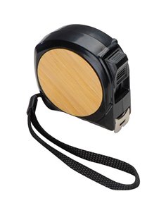 Μετροταινία 5 μέτρων μαύρη με μπαμπού 6,5x3,5x6,5εκ.