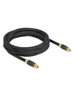 DELOCK καλώδιο ήχου Toslink 86594, gold plated, 3m, μαύρο