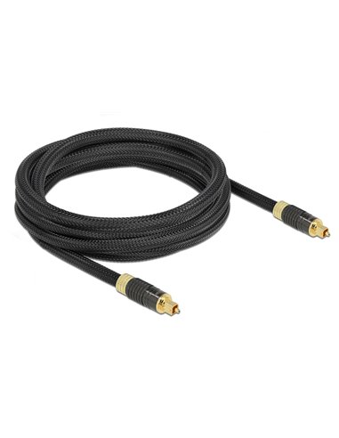 DELOCK καλώδιο ήχου Toslink 86594, gold plated, 3m, μαύρο