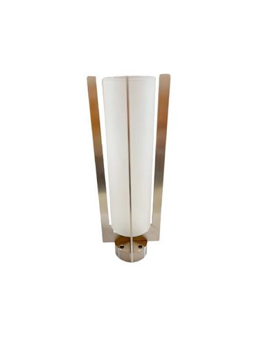 Romanowski Κηροπήγιο με μέταλλο και γυαλί Ø5εκ.x19εκ.