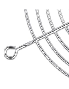 DELOCK σχάρα για 120mm ανεμιστήρα 67308, μεταλλική, ασημί