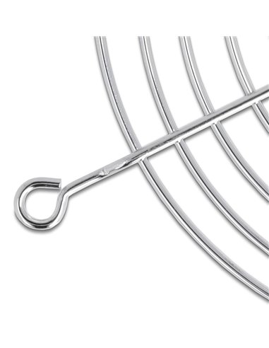 DELOCK σχάρα για 120mm ανεμιστήρα 67308, μεταλλική, ασημί