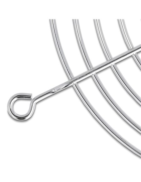 DELOCK σχάρα για 120mm ανεμιστήρα 67308, μεταλλική, ασημί