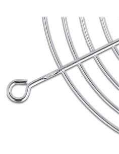 DELOCK σχάρα για 80mm ανεμιστήρα 67306, μεταλλική, ασημί