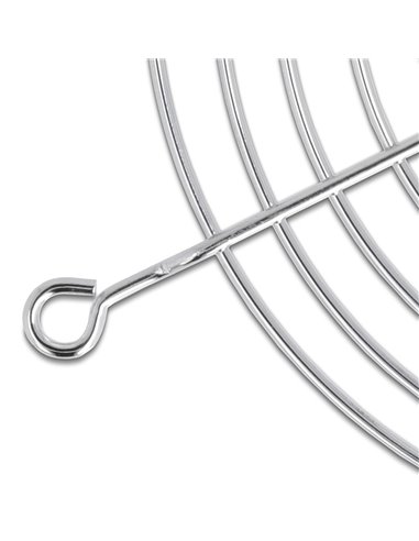 DELOCK σχάρα για 80mm ανεμιστήρα 67306, μεταλλική, ασημί