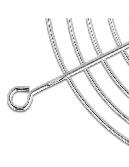 DELOCK σχάρα για 80mm ανεμιστήρα 67306, μεταλλική, ασημί