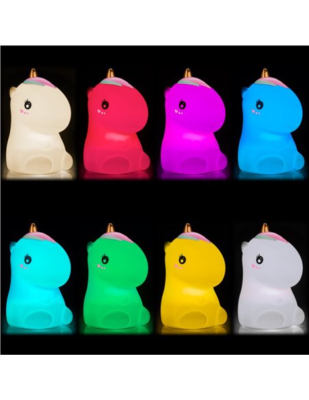 GOOBAY LED φωτιστικό νυκτός μονόκερος 61649, RGB, επαναφορτιζόμενο, λευκό