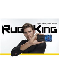 ULEFONE smartphone RugKing με ηχείο 3.5W, 5.99", 8/256GB, 9600mAh, IP68/IP69K, μαύρο