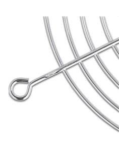 DELOCK σχάρα για 60mm ανεμιστήρα 67305, μεταλλική, ασημί