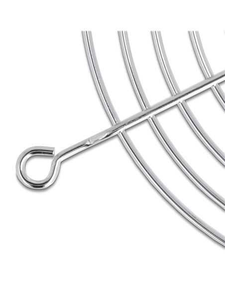 DELOCK σχάρα για 60mm ανεμιστήρα 67305, μεταλλική, ασημί