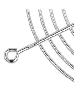 DELOCK σχάρα για 92mm ανεμιστήρα 67307, μεταλλική, ασημί