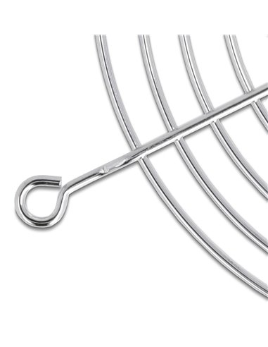 DELOCK σχάρα για 92mm ανεμιστήρα 67307, μεταλλική, ασημί