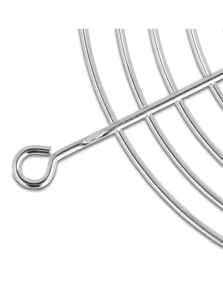 DELOCK σχάρα για 92mm ανεμιστήρα 67307, μεταλλική, ασημί