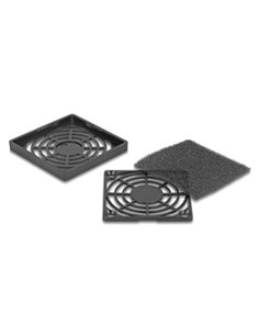 DELOCK σχάρα για 60mm ανεμιστήρα 67310 με φίλτρο σκόνης, πλαστική, μαύρη