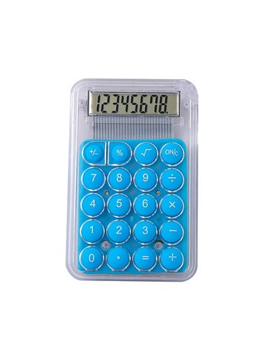 Κομπιουτεράκι τσέπης 8 ψηφίων γαλάζιο 8,6x5.5εκ.