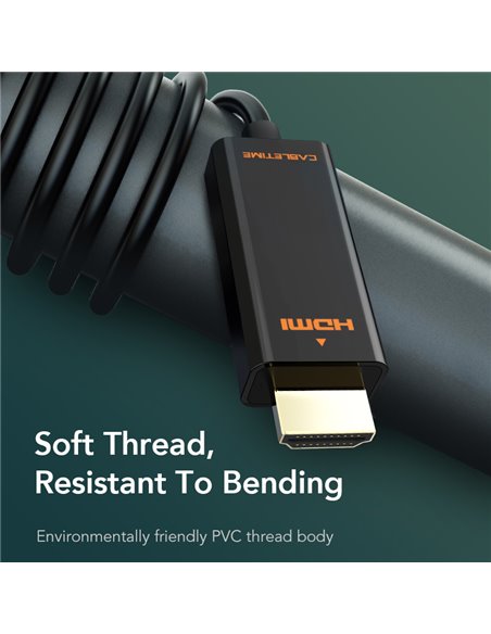 CABLETIME καλώδιο HDMI σε Mini DisplayPort CT-03G, 1080p, 1.8m, λευκό