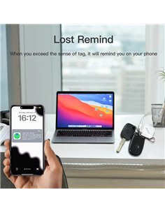 RSH smart tag RSH-ITAG03 για iOS συσκευές, Bluetooth tracker, λευκό