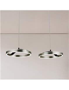 POWERTECH LED φωτιστικό οροφής HLL-0203, 42W, 4000K, 70x30x120cm, ασημί/μαύρο