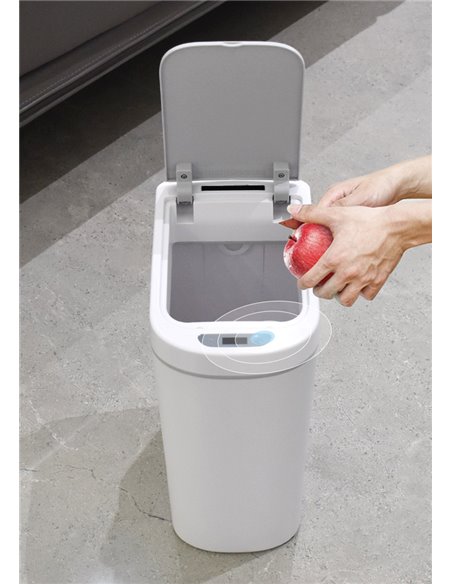 HOME USE κάδος απορριμμάτων HUH-0255 με φωτοκύτταρο, 7lt, λευκός