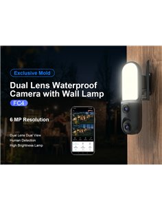 VSTARCAM smart κάμερα FC4 με φωτισμό, dual lens, 3MP, WiFi, SD, PTZ, IP66