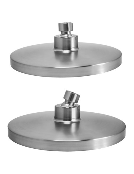 BRUNO κεφαλή ντους BRN-0267, πλαστική, στρογγυλή, Φ 20cm, ασημί