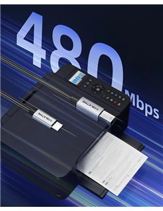 CABLETIME καλώδιο USB-C σε USB Type B CT-CMBM1, 480Mbps, 2m, μαύρο