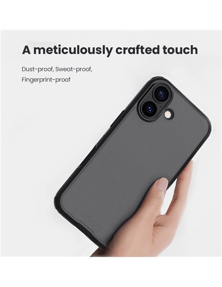 NILLKIN θήκη Super Frosted Shield Pro για Apple iPhone 17, διάφανη/μαύρη