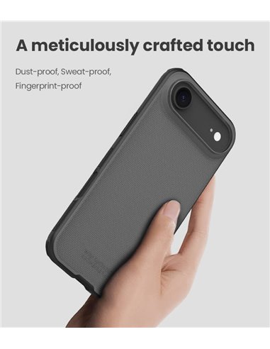 NILLKIN θήκη Super Frosted Shield Pro για Apple iPhone 17 Air, διάφανη/μαύρη