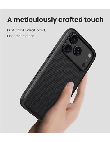 NILLKIN θήκη Super Frosted Shield Pro για Apple iPhone 17 Pro, μαύρη