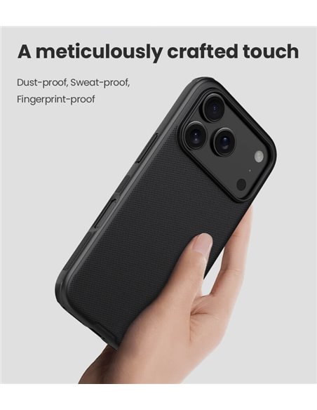 NILLKIN θήκη Super Frosted Shield Pro για Apple iPhone 17 Pro Max, μαύρη