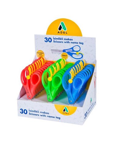 Adel ψαλίδι ανοξείδωτο με θέση για όνομα 13εκ.