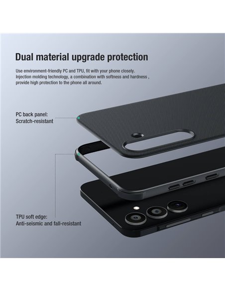 NILLKIN θήκη Super Frosted Shield Pro για Samsung Galaxy A55, μπλε