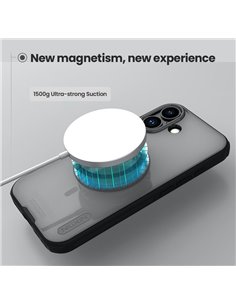 NILLKIN θήκη Super Frosted Shield Pro Magnetic για Apple iPhone 17, διάφανη/μαύρη