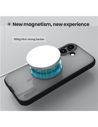 NILLKIN θήκη Super Frosted Shield Pro Magnetic για Apple iPhone 17, διάφανη/μαύρη