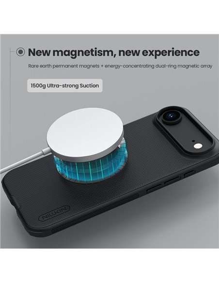 NILLKIN θήκη Super Frosted Shield Pro Magnetic για Apple iPhone 17 Air, μαύρη
