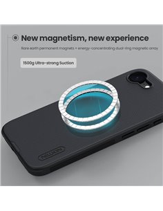 NILLKIN θήκη Super Frosted Shield Pro Magnetic για Apple iPhone 16e, μαύρη