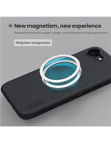 NILLKIN θήκη Super Frosted Shield Pro Magnetic για Apple iPhone 16e, μαύρη