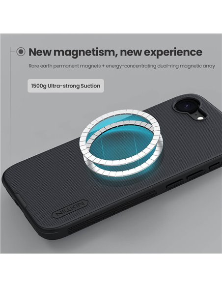 NILLKIN θήκη Super Frosted Shield Pro Magnetic για Apple iPhone 16e, μαύρη