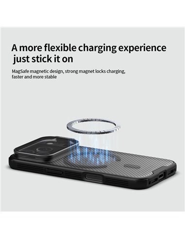 NILLKIN θήκη CamShield Prop Magnetic για Apple iPhone 17 Pro, διάφανη/μαύρη