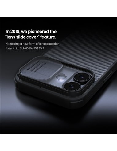 NILLKIN θήκη CamShield Pro για Apple iPhone 17, διάφανη/μαύρη