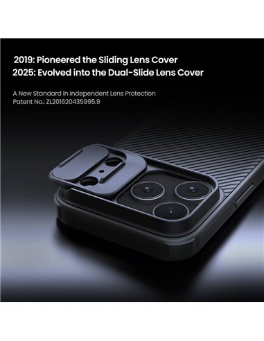 NILLKIN θήκη CamShield Pro για Apple iPhone 17 Pro, μαύρη
