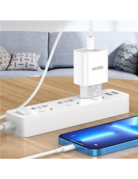 KAKUSIGA φορτιστής τοίχου KSC-1230, USB-C, 2.4A, λευκός