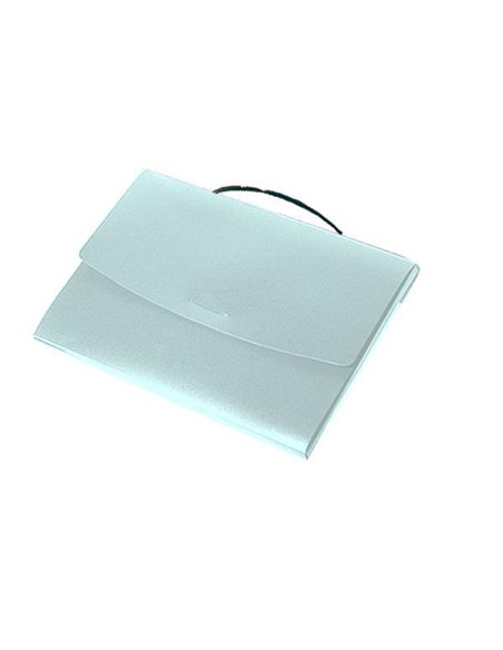 Next τσάντα συνεδρίων PP μπλε διάφανη Υ25x35x4εκ.