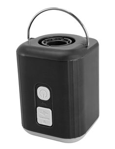 POWERTECH μίνι τρόμπα PT-1554 με φακό, 5W, επαναφορτιζόμενη, μαύρη