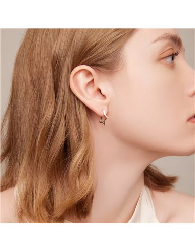 BAMOER σκουλαρίκια κρίκοι SCE1136, ασήμι 925, ασημί