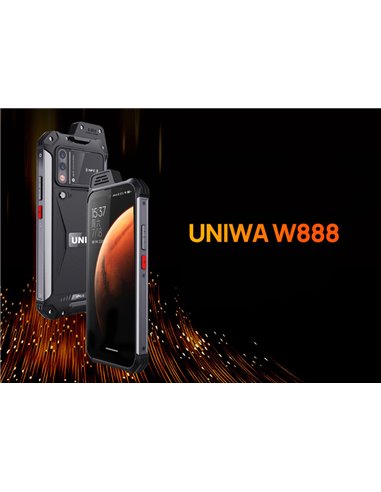 UNIWA smartphone W888, 6.3" HD+, 4/64GB, ηχείο 2W, Atex Zone 2, IP68, μαύρο