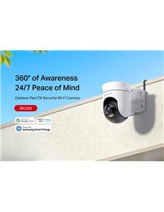MERCUSYS smart κάμερα MC500, 1080p, WiFi, PTZ, SD, IP65, EU/1.0