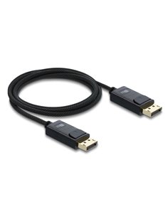 DELOCK καλώδιο DisplayPort 2.1 81672, 16K/60Hz, 80 Gbps, 2m, μαύρο