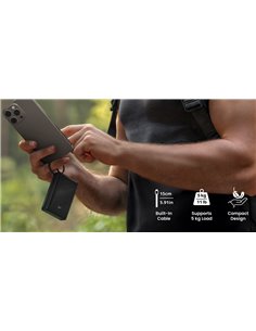 SILICON POWER power bank CP10 με καλώδιο USB-C, 2x θύρες εξόδου, 10000mAh, 20W, μαύρο